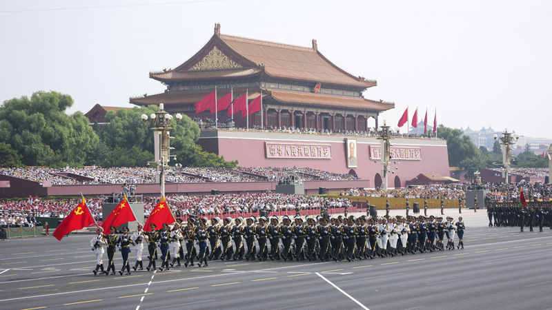 纪念中国人民抗日战争暨世界反法西斯战争胜利80周年大会在京隆重举行 天安门广场举行盛大阅兵仪式 习近平发表重要讲话并检阅受阅部队